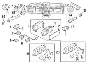 Щиток приборов Subaru Forester 14-18 SJ 2.5 МКПП 99к