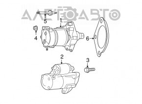 Стартер Dodge Journey 11- 3.6