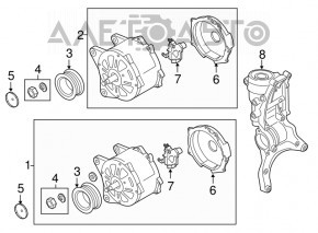 Corpul filtrului de ulei VW Passat b7 12-15 USA 1.8T