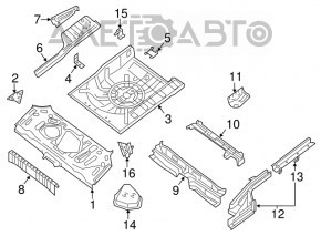 Capac portbagaj Nissan Sentra 13-19 argintiu