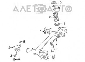 Amortizor spate stânga Fiat 500 12-19