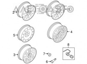 Запасное колесо докатка Ford Explorer 11-19 R17