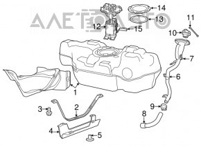 Топливный насос бензонасос Fiat 500 12-17