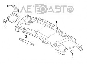 Capota stânga Fiat 500 12-19 gri, fără cârlig