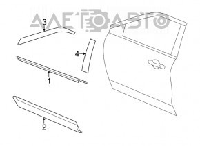 Capac usa inferioara fata dreapta Ford Explorer 11-15 pre-restilizare