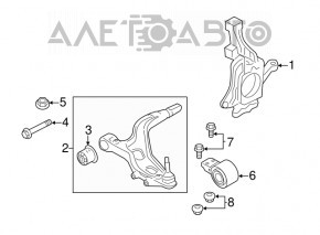 Maneta inferioara fata stanga Ford Explorer 11-19 nou original OEM