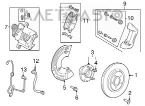 Suport spate stânga Ford Explorer 11-19 fwd