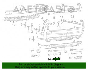 Capacul de evacuare stânga pentru Dodge Challenger 15-19, restilizat, 3.6