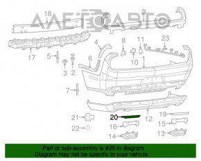 Reflector spate stânga Dodge Challenger 15-19 rest nou original OEM