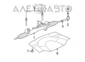 Protecția motorului Dodge Challenger - 15-19 resturi uzate