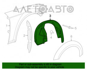 Aripa fata dreapta Dodge Challenger 15-19 restyled