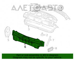 Задняя панель Dodge Challenger 15-19 рест