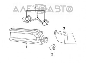 Lampa stânga Dodge Challenger 15-19 restilizat