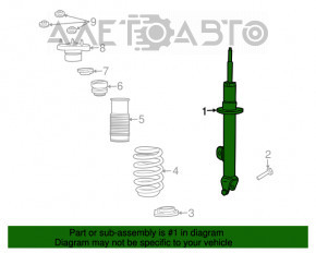 Suportul amortizorului asamblat, dreapta față, Dodge Challenger 15-19, recondiționat, neoriginal MONROE