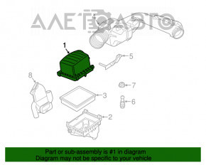 Corpul filtrului de aer partea de jos Dodge Durango 11- 3.6, 5.7