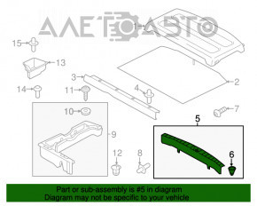 Capac portbagaj Mitsubishi Outlander Sport ASX 10- negru, tip 2 zgarieturi