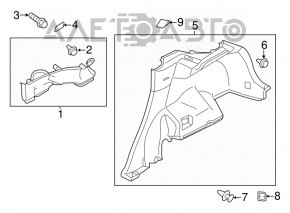 Capac spate stânga Mitsubishi Outlander Sport ASX 10-