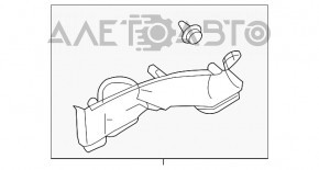 Capac spate stânga Mitsubishi Outlander Sport ASX 13-15 gri, zgârieturi