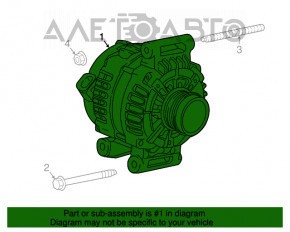 Generatorul Chevrolet Malibu 16-20 1.5T