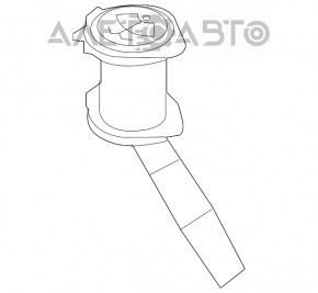 Duza gatului sticlei de spalare a parbrizului Ford Focus mk3 11-18