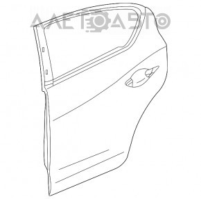 Ușa din spate stânga asamblată Acura ILX 13-