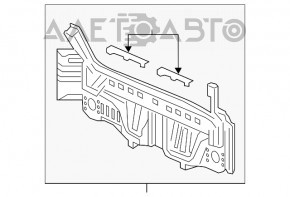Задняя панель Acura ILX 13-15 дорест