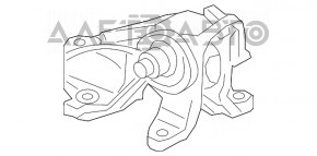 Pernele motorului stânga Acura ILX 13-15