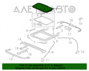 Geamul portierei Acura ILX 13-