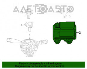 Modulul airbag SRS calculatorul airbag-urilor de siguranță Chrysler 200 15-17