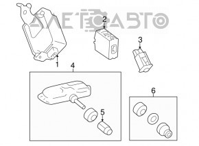 ANSAMBLUL DE RECEPTORI, MONITOR DE PRESIUNE A ANVELOPEI Lexus CT200h 11-17