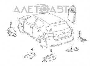 RECEPTOR, CONTROL UȘĂ Lexus CT200h 11-17