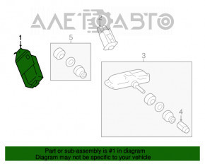 ANSAMBLUL DE RECEPTORI, CONTROLUL UȘII ȘI SISTEMUL DE MONITORIZARE A PRESIUNII ANVELOPELOR Toyota Camry v55 15-17 SUA