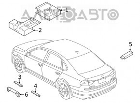 Modulul de control al accesului fără cheie VW Passat b8 16-19 SUA