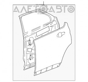 Ușă asamblată spate stânga Chevrolet Equinox 10-17