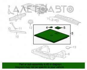 Пол багажника Chevrolet Equinox 10-17