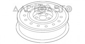 Roata de rezerva pentru Chevrolet Equinox 10-17