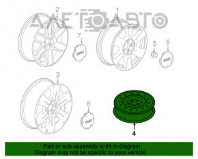 Roata de rezerva pentru Chevrolet Equinox 10-17 R17 145/70