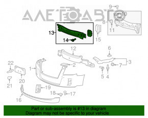 Amplificatorul de bara fata pentru Chevrolet Equinox 10-15 este disponibil.