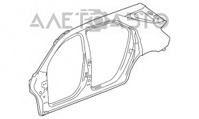 Aripa spate stânga Chevrolet Equinox 10-17.