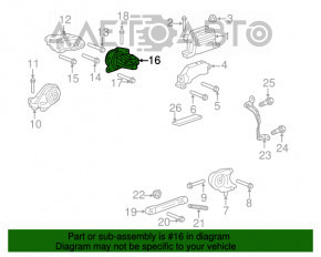 Подушка двигателя левая Chevrolet Equinox 10-17