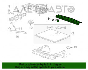 Capacul portbagajului GMC Terrain 10-17