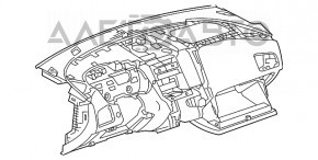 Panoul frontal al torpilei fără AIRBAG Chevrolet Equinox 10-17 zgâriat