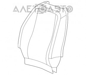 Scaun șofer Chevrolet Equinox 10-12 fără airbag, negru, material textil, electric, uzat