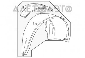 Aripa spate dreapta Chevrolet Equinox 10-17 ruptă.