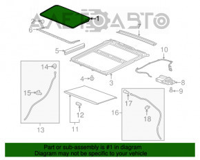 Geamul panoramic al GMC Terrain 10-17