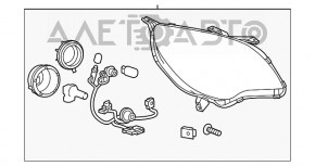 Far dreapta fata goala Chevrolet Equinox 10-15 pre-restilizare.