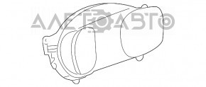 Tabloul de bord al Chevrolet Equinox 10-15, deteriorat, prindere ruptă, zgârieturi.