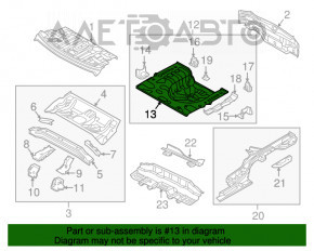 Корыто багажника Kia Forte 4d 14-18