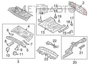 Capacul portbagajului Kia Forte 4d 14-18