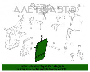 Крышка корпуса блока ECU Ford Escape MK3 13-16 2.5